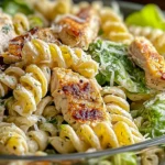 Creamy Chicken Caesar Pasta Salad for Fresh Flavor Bliss 5 Creamy Chicken Caesar Pasta Salad Close-Up