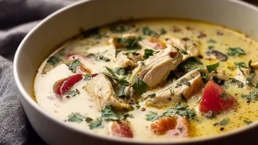 Creamy Marry Me Chicken Soup Keto in a Bowl