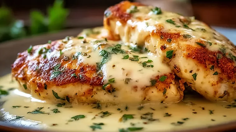Creamy Mayo Parmesan Chicken Plated for a Family Meal
