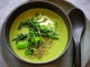 Creamy Spring Greens Soup Bowl