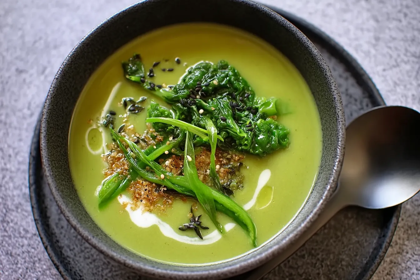 Creamy Spring Greens Soup