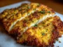 Crispy Parmesan Crusted Chicken on a Plate
