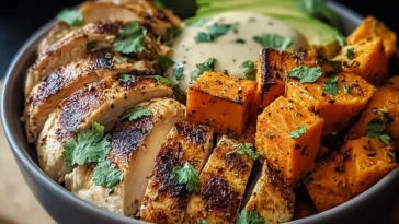 Delicious Grilled Chicken & Sweet Potato Bowl