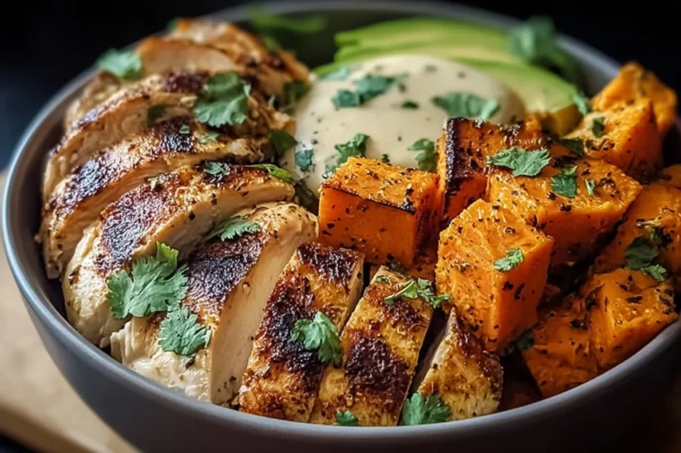 Delicious Grilled Chicken & Sweet Potato Bowl