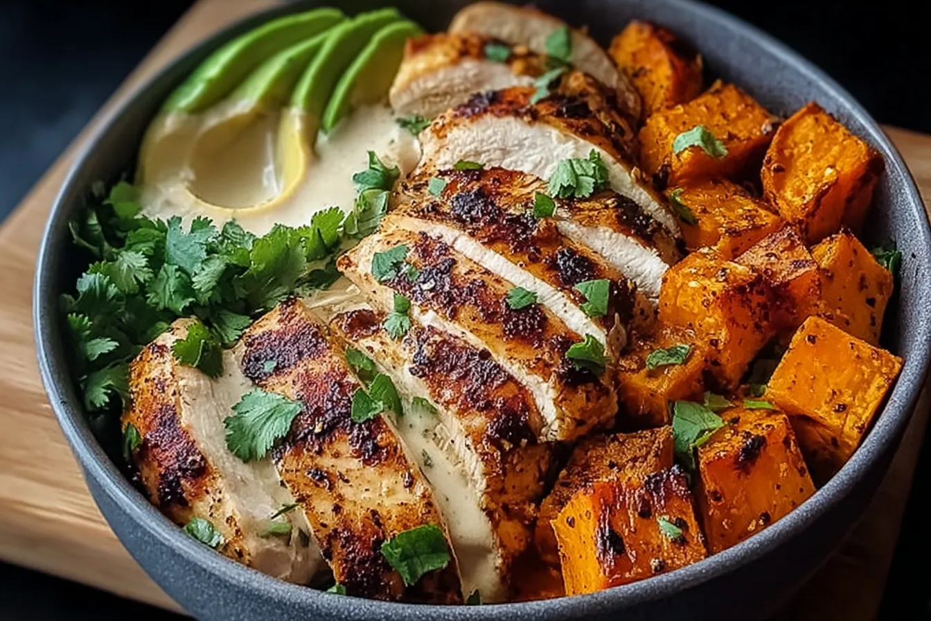 Delicious Grilled Chicken & Sweet Potato Bowl You'll Crave 