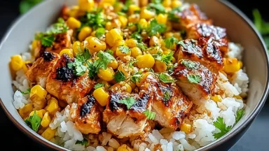 Delicious Street Corn Chicken Rice Bowl Ready in 35 Minutes