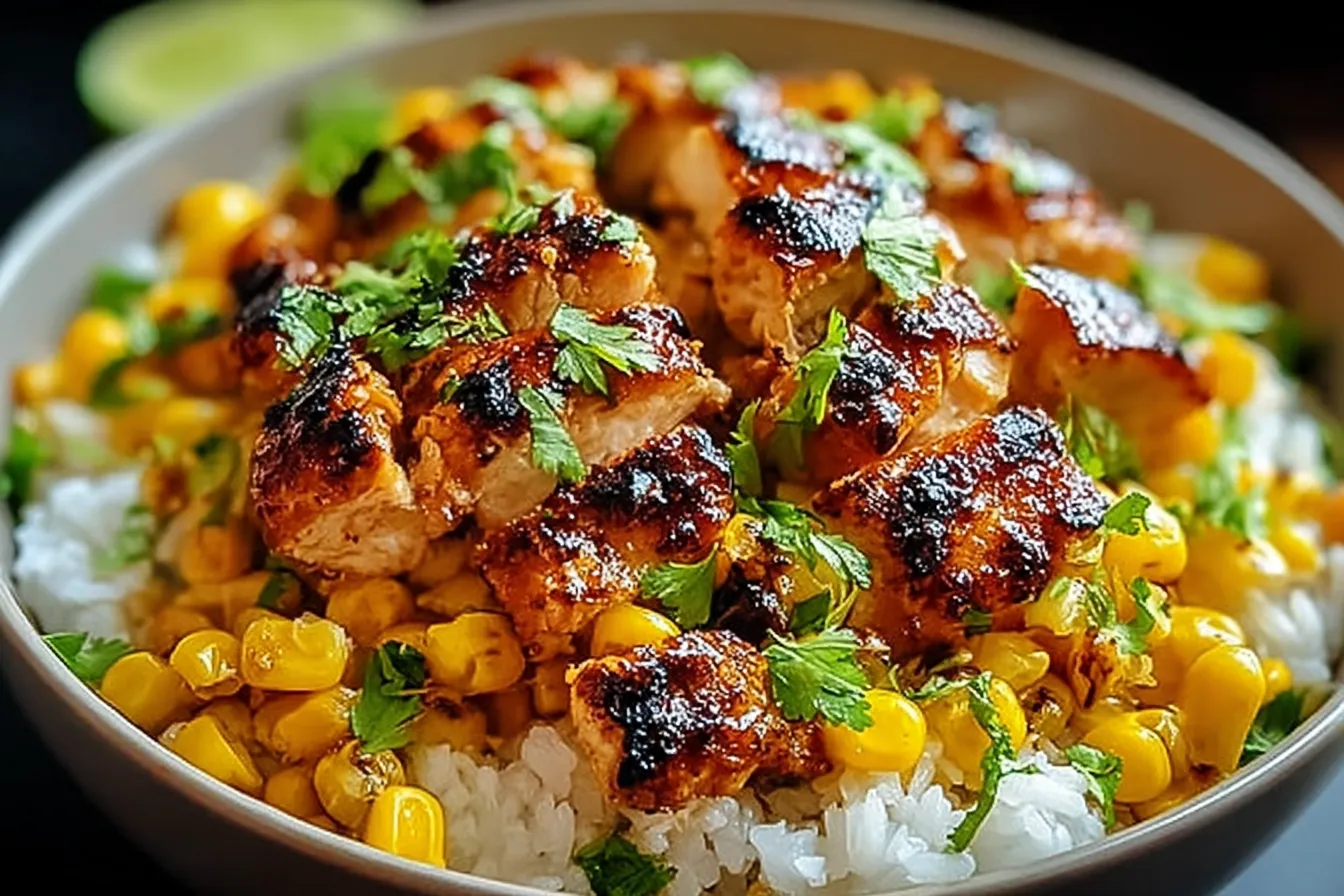 Delicious Street Corn Chicken Rice Bowl Recipe in 35 Minutes 4 Delicious Street Corn Chicken Rice Bowl Recipe in 35 Minutes