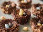 Colorful Easter Birds Nest Cookies on a Plate