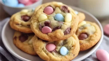 Easter Chocolate Chip Cookies Freshly Baked