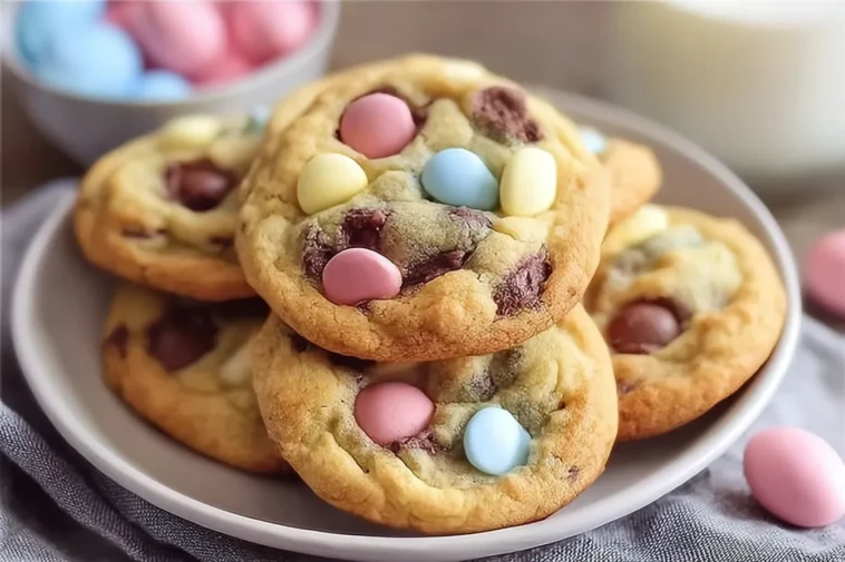 Easter Chocolate Chip Cookies Freshly Baked