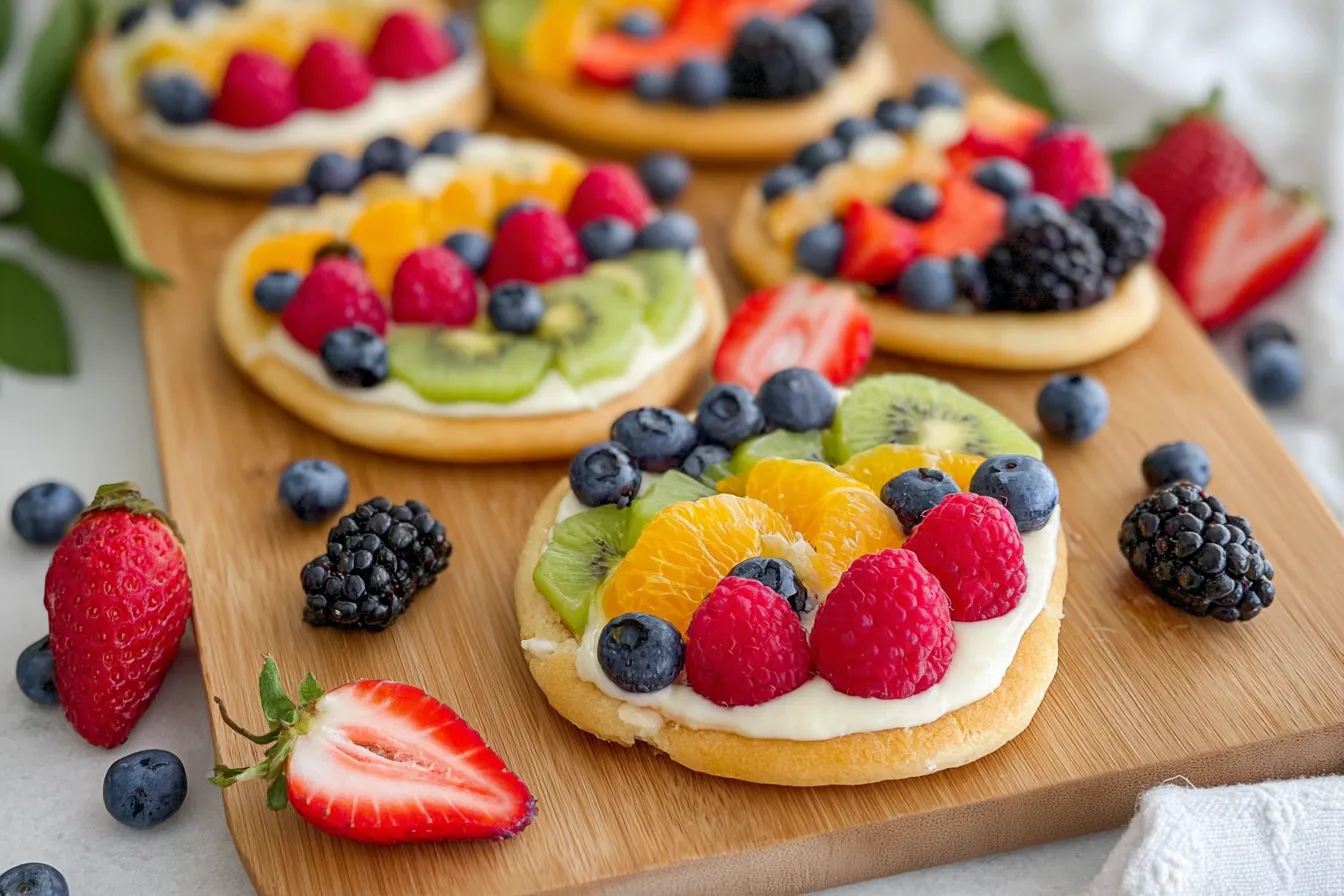 Easter Egg Fruit Pizzas 