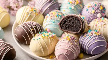 Colorful Easter Egg Oreo Balls – No-Bake Delight
