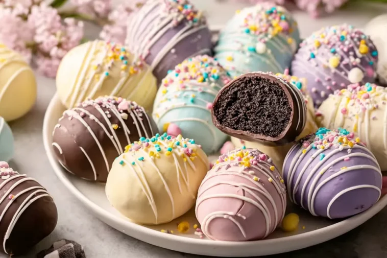Colorful Easter Egg Oreo Balls – No-Bake Delight