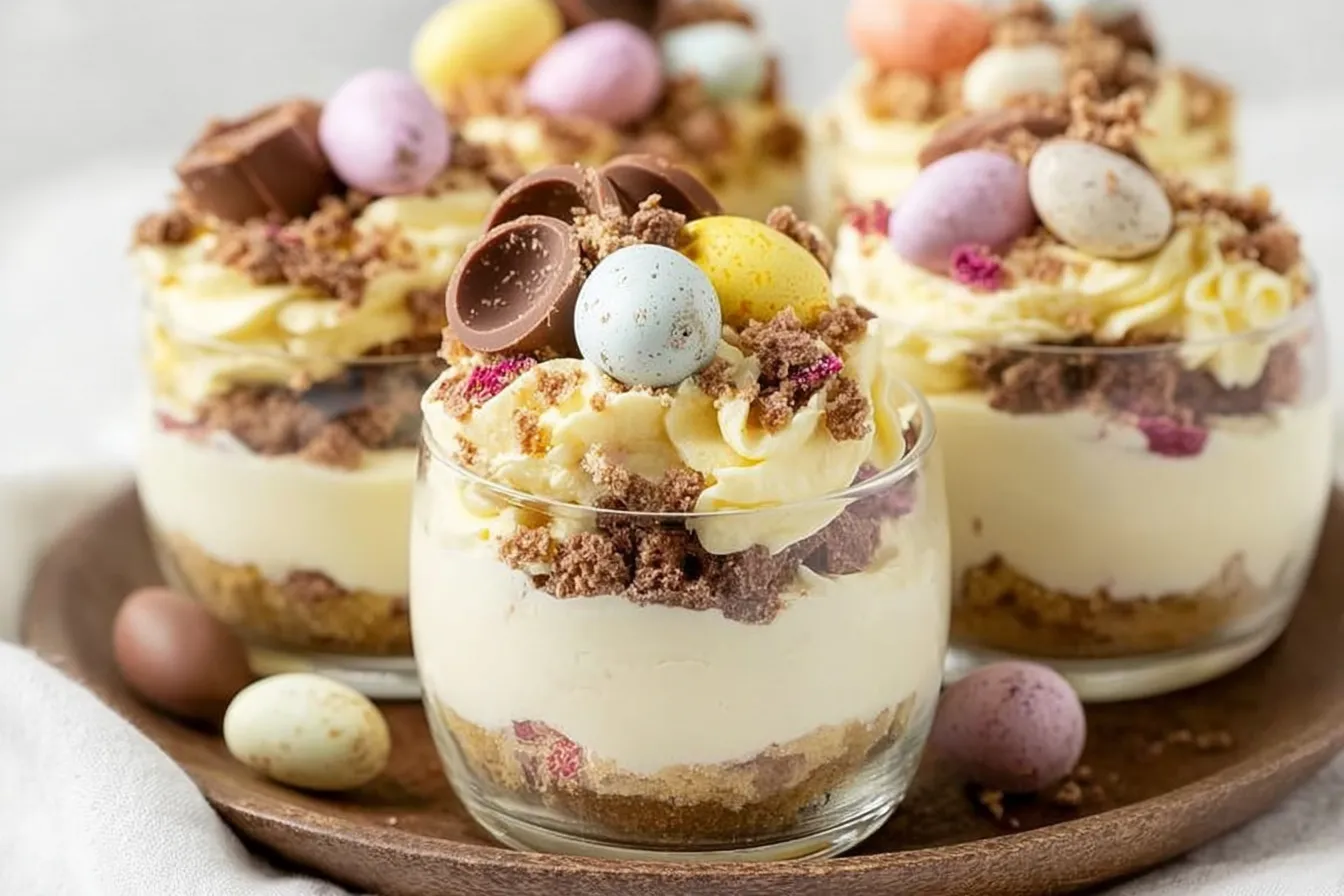 Easter Mini Cheesecakes {No Bake} - Delicious Easter Desserts