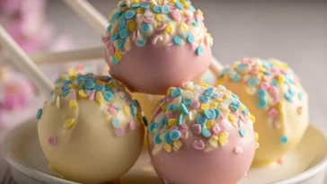 Easy Easter Funfetti Cake Pops - Colorful Spring Treats