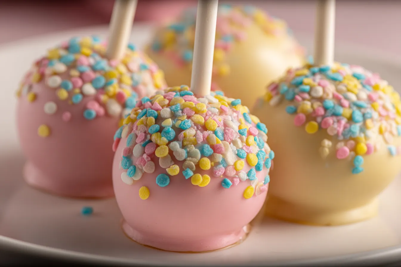Easy Easter Funfetti Cake Pops