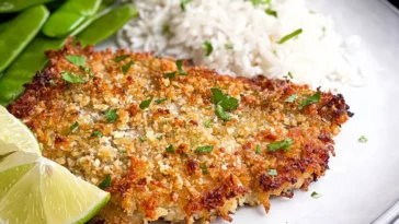 Fast and Easy Parmesan Crusted Tilapia Plated