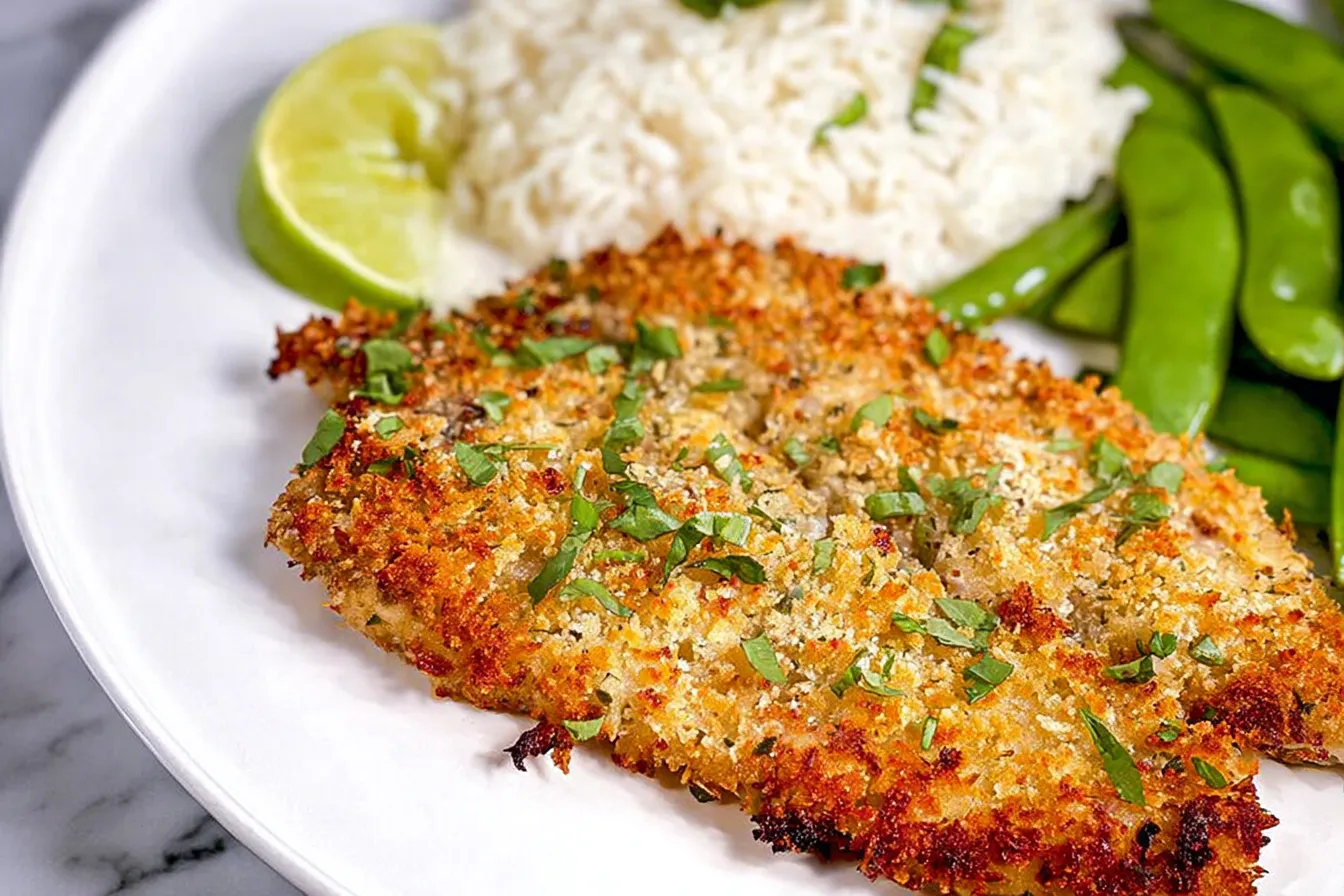 Fast and Easy Parmesan Crusted Tilapia