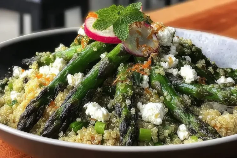 Fresh Spring Asparagus and Feta Quinoa Salad - Vibrant and Healthy