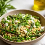 Fresh Spring Orzo Pasta Salad - Colorful Spring Dish