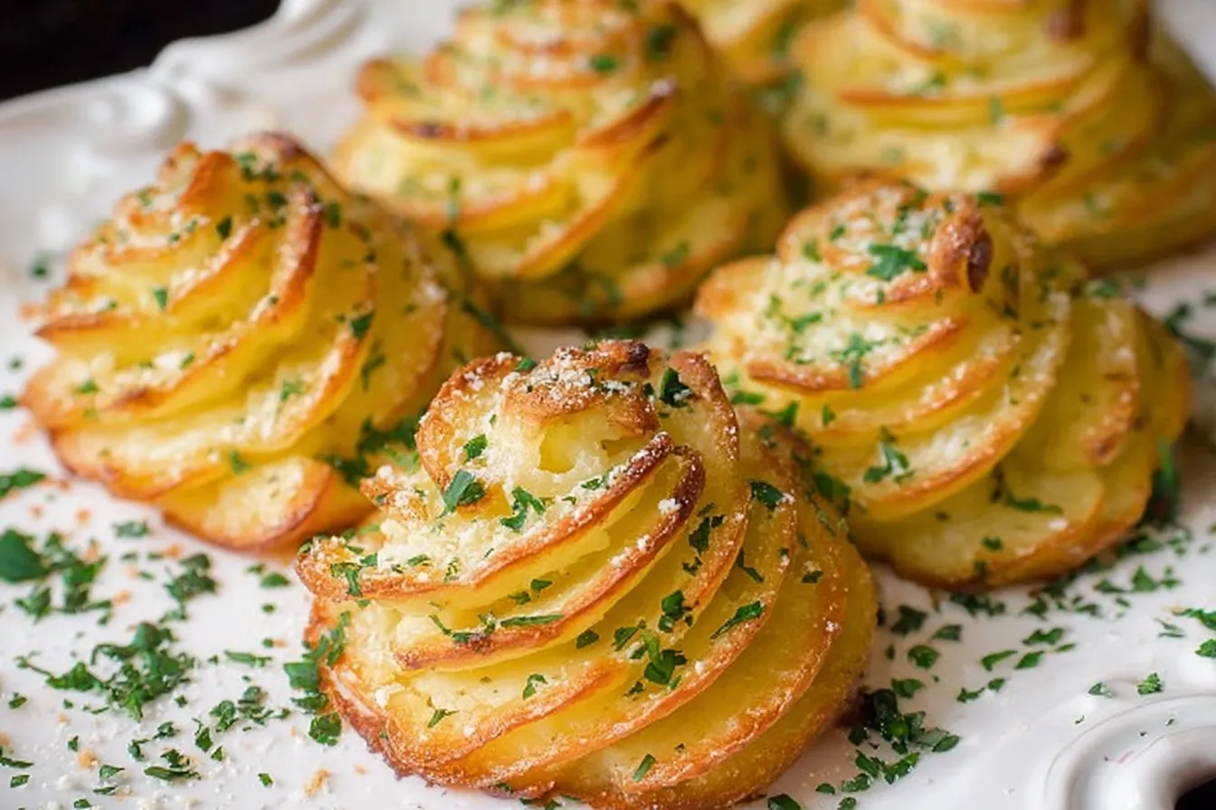 Garlic Parmesan Duchess Potatoes 