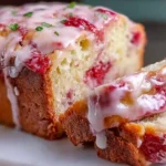 Glazed Strawberry Bread Fresh from the Oven