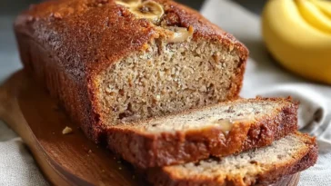 Delicious Greek Yogurt Banana Bread Slice