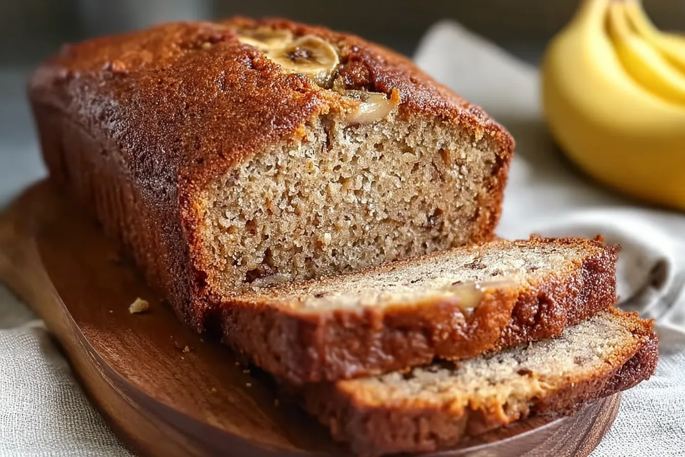 Delicious Greek Yogurt Banana Bread Slice
