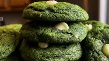 Delicious Green Velvet Cookies Freshly Baked