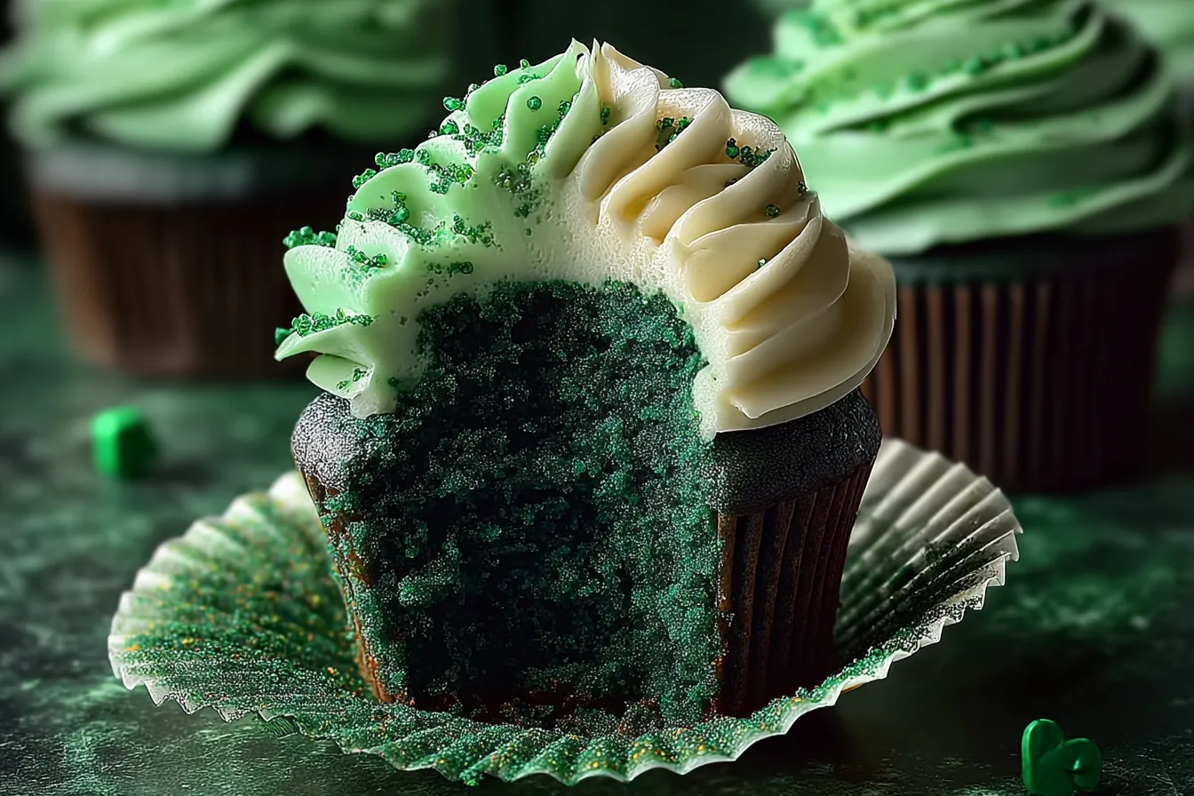 Green Velvet Cupcakes 