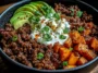 Ground Beef Hot Honey Bowl: A Sweet & Spicy Delight