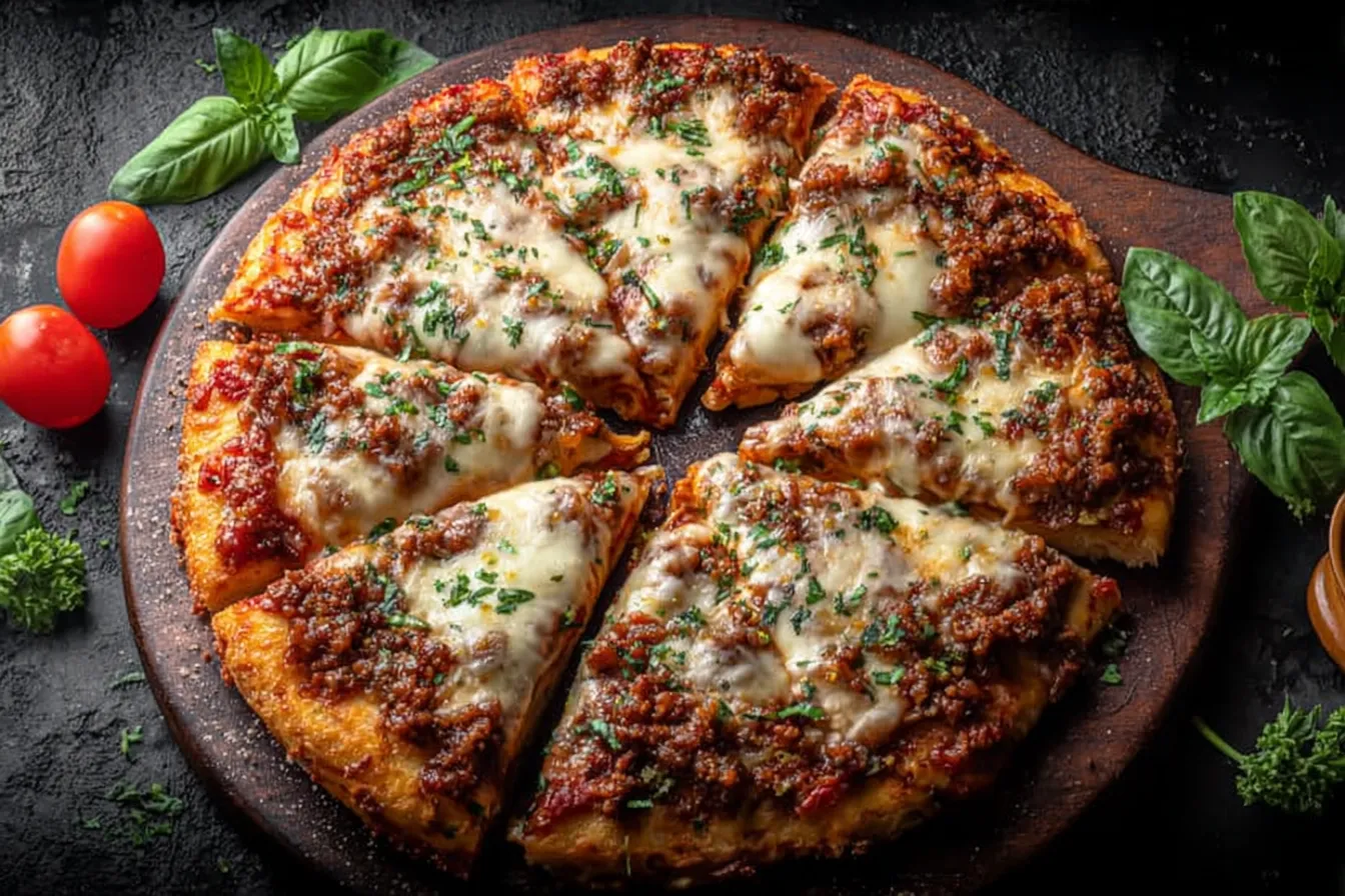 ground chicken pizza crust