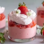 Healthy Strawberry Mousse in Elegant Serveware