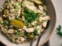 High-Protein Dill Pickle Chicken Salad in a Bowl