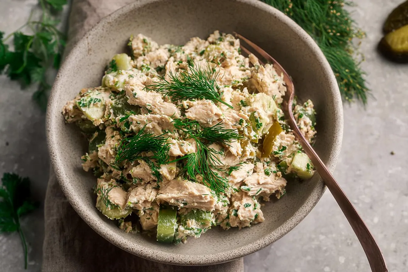High-Protein Dill Pickle Chicken Salad