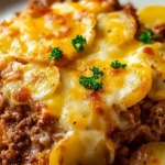 Hobo Casserole Ground Beef in a Cozy Dish