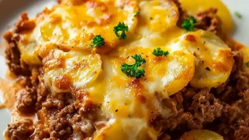 Hobo Casserole Ground Beef in a Cozy Dish