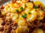 Hobo Casserole Ground Beef in a Cozy Dish