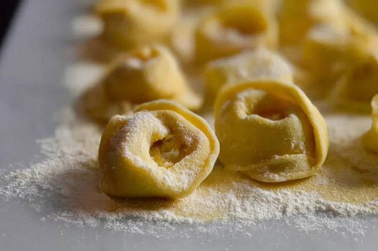Homemade Cheese Tortellini Ready to Serve