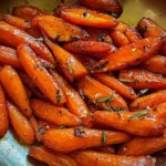 Honey Roasted Carrots on a Plate - Delicious Side Dish