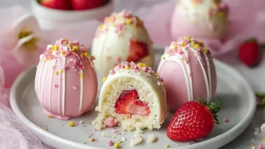 Irresistible Strawberry Shortcake Easter Egg Bombs