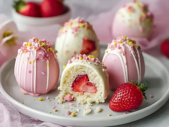 Irresistible Strawberry Shortcake Easter Egg Bombs