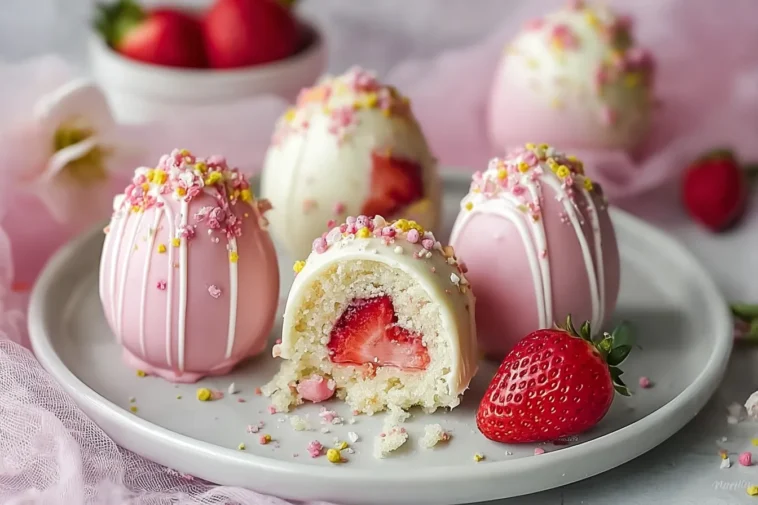 Irresistible Strawberry Shortcake Easter Egg Bombs