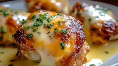 Irresistibly Easy Keto Baked Cheesy Ranch Chicken Thighs