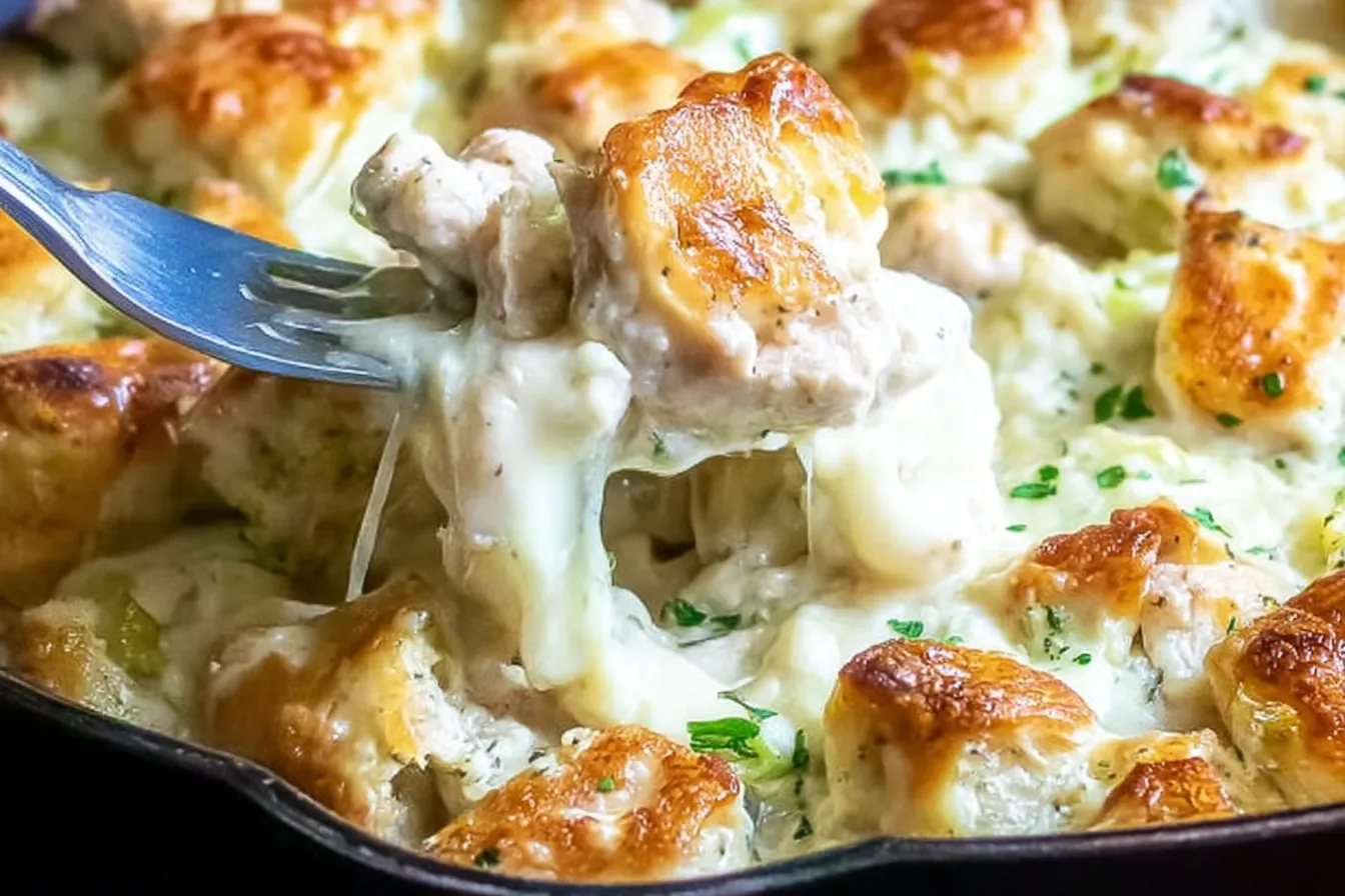 Keto Chicken Alfredo Casserole - A Creamy Delight! 4 Keto Chicken Alfredo Casserole