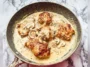 Keto Chicken Thighs with Creamy Mushrooms Sauce Plated