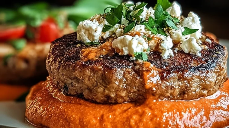 Keto Feta Burgers with Tomato Cream - Irresistible Flavor