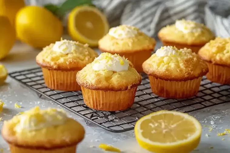 Keto Lemon Cream Cheese Muffins Freshly Baked