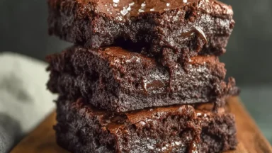 Decadent Low Calorie Greek Yogurt Brownies
