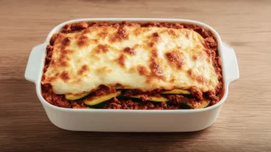 Low-Carb Zucchini Lasagna Freshly Made